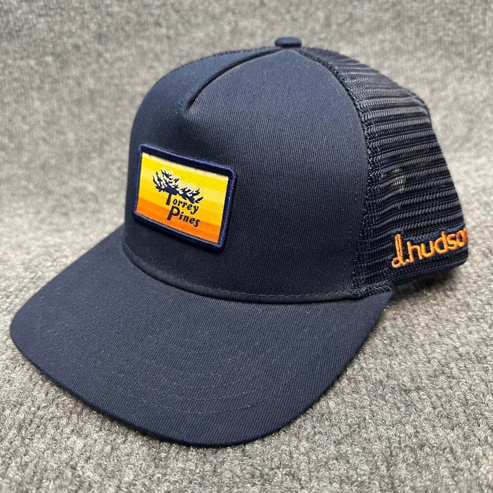 D.Hudson Men’s Torrey Pines Golf Course SnapBack Hat Adjustable Mesh Trucker OS